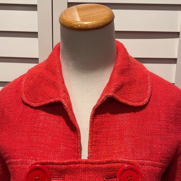 Tibi woman Red Crop Jacket, 3/4 Sleeves in good condition - Picture 4 of 8